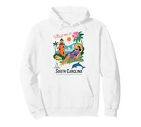 Grafica Vintage della Carolina del Sud Uomini Donne Carolina del Felpa con Cappuccio