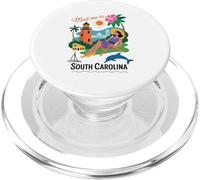 Grafica vintage della Carolina del Sud Uomini Donne Carolina del PopSockets PopGrip per MagSafe