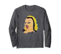 Grafica Vintage Drag Queen Divine Maglia a Manica