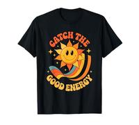 Grafica Vintage retrò Catch The Good Energy Maglietta
