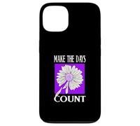 Grafica viola con scritta "Don't Count The Days" Custodia per iPhone 13