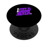 Grafica viola I Could Never Viola PopSockets PopGrip Adesivo