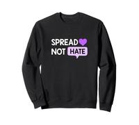 Grafica Viola Love Not Hate Viola Felpa