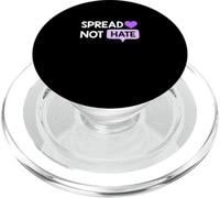 Grafica viola Love Not Hate Viola PopSockets PopGrip per MagSafe