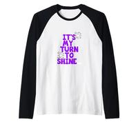Grafica Viola My Turn To Shine Viola Maglia con Maniche Raglan