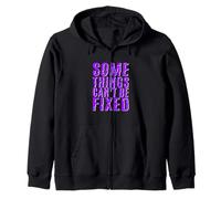 Grafica Viola Some Things Stay Broke Felpa con Cappuccio