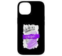Grafica viola The Crown Never Slips Viola Custodia per iPhone 14