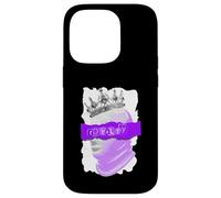 Grafica viola The Crown Never Slips Viola Custodia per iPhone 14 Pro