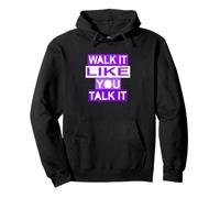 Grafica viola Walk/Talk IT Viola Felpa con Cappuccio