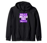 Grafica viola Walk/Talk IT Viola Felpa con Cappuccio