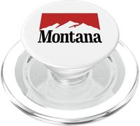 Grafica Washington Mountain rosso/bianco retrò stile vintage PopSockets PopGrip per MagSafe