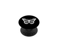 Grafica Y2K Silhouette bianca farfalla PopSockets PopGrip Adesivo