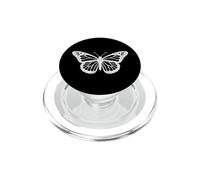 Grafica Y2K Silhouette bianca farfalla PopSockets PopGrip per MagSafe