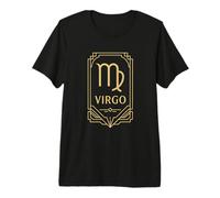 Grafica Zodiacale Art Deco Vergine Maglietta Premium