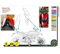GRAFICHE DUCATI HYPERMOTARD 950 BECCO / PARAFANGO / CODINO - DU HY S1