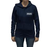 Grafiche Pilia Industria Grafica Felpa Cappuccio Zip Donna Blu - Personalizzabile (S)