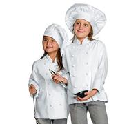 Grafiche Pilia Industria Grafica Giacca Baby Chef - Bambino - Personalizzabile Online a Ricamo (3 Anni)