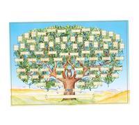 Grafici per alberi familiari da riempire, 40x60 cm Canvas grafici di genealogia riempiebile in bianco, poster di genealogia di 9 generazioni, decorazioni per la parete della carta degli alberi famili