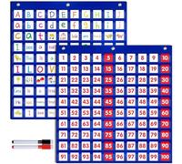 Grafici tascabili 100 tasche, con 200 flaschard (adatti per il conteggio in classe, l'apprendimento organizzativo).