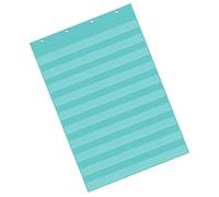 Grafici tascabili standard trasparenti con 10 tasche, grafici interattivi e versatili, forniture scolastiche per aule da appendere alla parete, grafici tascabili trasparenti con tasche trasparenti