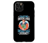 Grafici terre invisibili Viaggio indimenticabile Columbus Day Custodia per iPhone 11 Pro