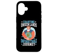 Grafici terre invisibili Viaggio indimenticabile Columbus Day Custodia per iPhone 16