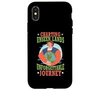 Grafici terre invisibili Viaggio indimenticabile Columbus Day Custodia per iPhone X/XS