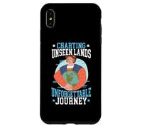 Grafici terre invisibili Viaggio indimenticabile Columbus Day Custodia per iPhone XS Max