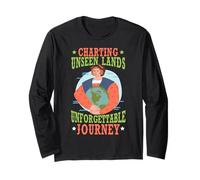 Grafici Terre Invisibili Viaggio indimenticabile Columbus Day Maglia a Manica