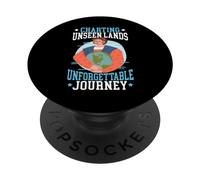 Grafici terre invisibili Viaggio indimenticabile Columbus Day PopSockets PopGrip Adesivo