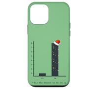 Grafico a barre del canto natalizio - divertente matematica nerd geek vacanza Custodia per iPhone 12 mini