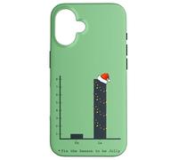 Grafico a barre del canto natalizio - divertente matematica nerd geek vacanza Custodia per iPhone 16