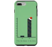Grafico a barre del canto natalizio - divertente matematica nerd geek vacanza Custodia per iPhone 7 Plus/8 Plus