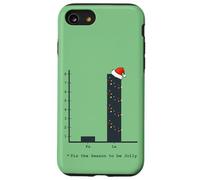 Grafico a barre del canto natalizio - divertente matematica nerd geek vacanza Custodia per iPhone SE (2020) / 7/8