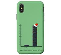 Grafico a barre del canto natalizio - divertente matematica nerd geek vacanza Custodia per iPhone X/XS