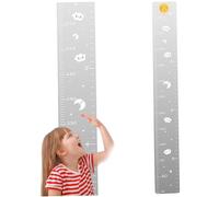 Grafico a crescita per muro, grafico a parete per bambini acrilici prova di frantuma specchio, misurazione di altezza autoadesiva 47x6 per la camera da letto per bambini, casa
