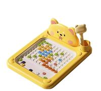 Grafico a punti magnetici per - Tabella a punti magnetici per tutti/piccoli con penna, giocattoli educativi interattivi per bambini da 2 a 5 anni, giocattoli da viaggio