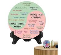 Grafico a ruota sentimenti in legno strumento per la salute mentale Decorazione benessere emotivo Ruota sentimenti per risorse per la salute mentale Grafico di consapevolezza emotiva sentimenti