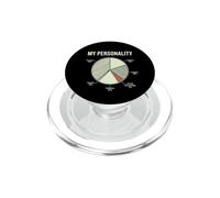 Grafico a torta divertente della mia personalità Sarcasmo Caffeina Ansia PopSockets PopGrip per MagSafe