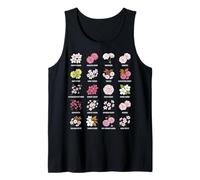 Grafico botanico Sakura Tipi di Fiori di ciliegio Canotta