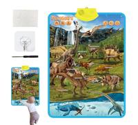 Grafico da parete elettronico interattivo con alfabeto - Apprendimento basato su audio e testo, poster di apprendimento interattivo, poster parlante con lettere e suoni | Giocattolo musicale per l'edu