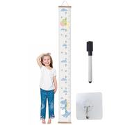 Gráfico De Crecimiento De Los Niños - Gráfico De Medición De Altura Y Decoración Para Niños - Tabla De Medidas De Altura Del Marco De Madera, Tabla De Altura De Crecimiento Extraíble De Lienzo Para Pa