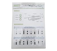 Grafico degli accordi a tromba, guida di riferimento per strumenti musicali a casa, tabella di accordi e note per principianti, vari colori (grafico degli accordi di tromba (dimensioni piccole)