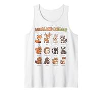 Grafico degli Animali del Bosco per Bambini Foresta Animal Learning Canotta