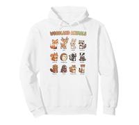 Grafico degli Animali del Bosco per Bambini Foresta Animal Learning Felpa con Cappuccio