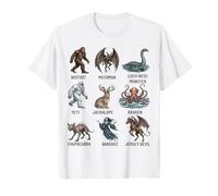 Grafico dei criptidi Folklore Cryptid Creature Mitiche Maglietta