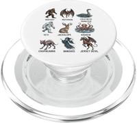 Grafico dei criptidi Folklore Cryptid Creature Mitiche PopSockets PopGrip per MagSafe