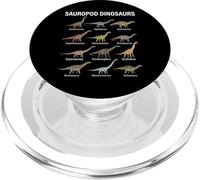 Grafico dei dinosauri sauropodi Paleontologia Amanti della scienza PopSockets PopGrip per MagSafe