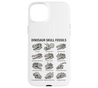 Grafico dei fossili del teschio di dinosauro Paleontologia preistorica Custodia per iPhone 15 Plus