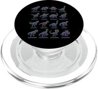 Grafico dei nomi delle specie preistoriche Paleontologia dei dinosauri PopSockets PopGrip per MagSafe